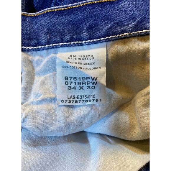 Rustler Denim Jeans 34 x 3o 100% Cotton Faded Blue Preowned Like New - Picture 5 of 9